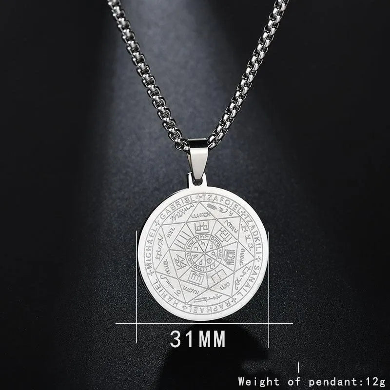 Pentagram Pendant Necklace - Archangels -Guocali