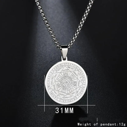 Pentagram Pendant Necklace - Archangels -Guocali