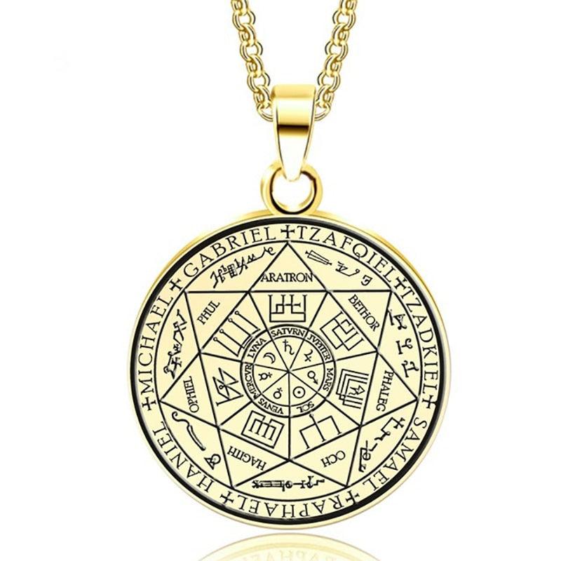 Pentagram Pendant Necklace - Archangels - Pendant Necklace - Guocali