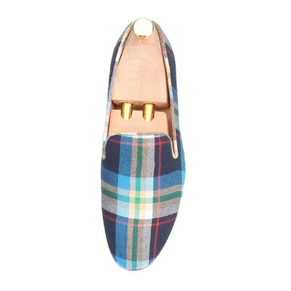 Plaid Chic Women's Loafers -Guocali