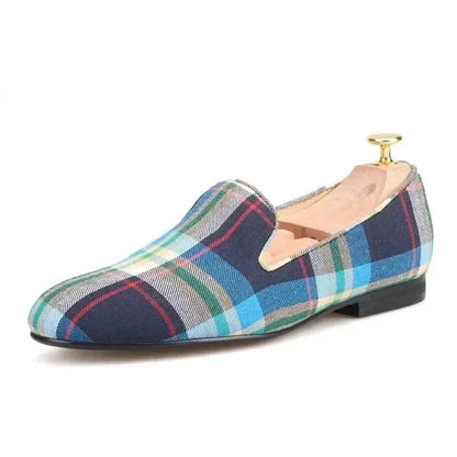 Plaid Chic Women's Loafers -Guocali