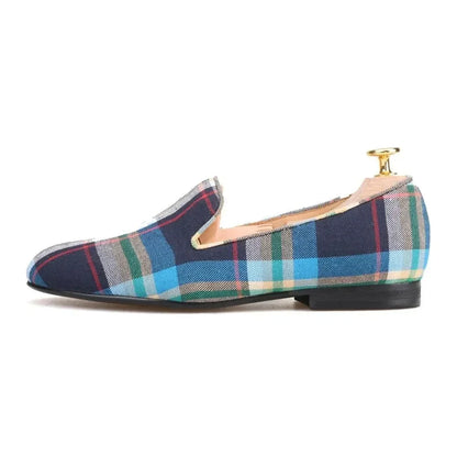 Plaid Chic Women's Loafers -Guocali