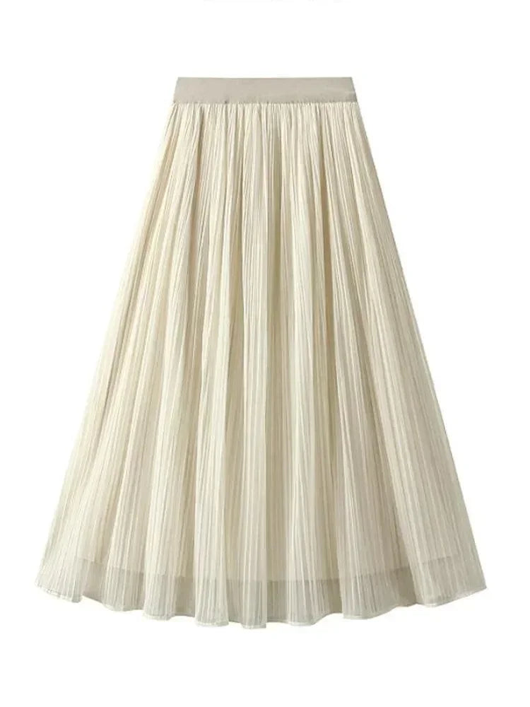 Pleated Skirt Fashion Reversible Design -Guocali