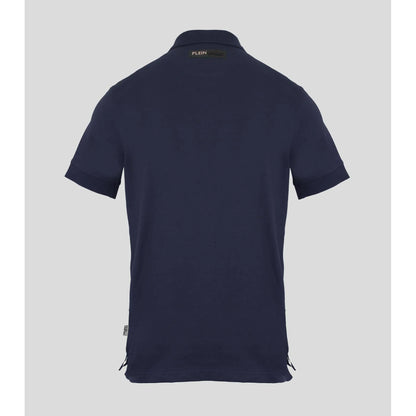 Plein Sport Men Short Sleeves Cotton Polo Shirt – Breathable - Navy -Guocali