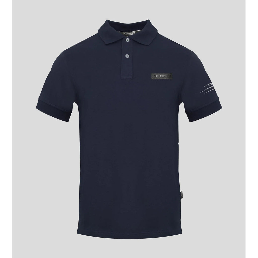 Plein Sport Men Short Sleeves Cotton Polo Shirt – Stretchable - Navy -Guocali