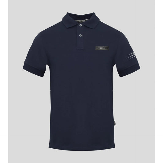 Plein Sport Men Short Sleeves Cotton Polo Shirt – Stretchable - Navy -Guocali