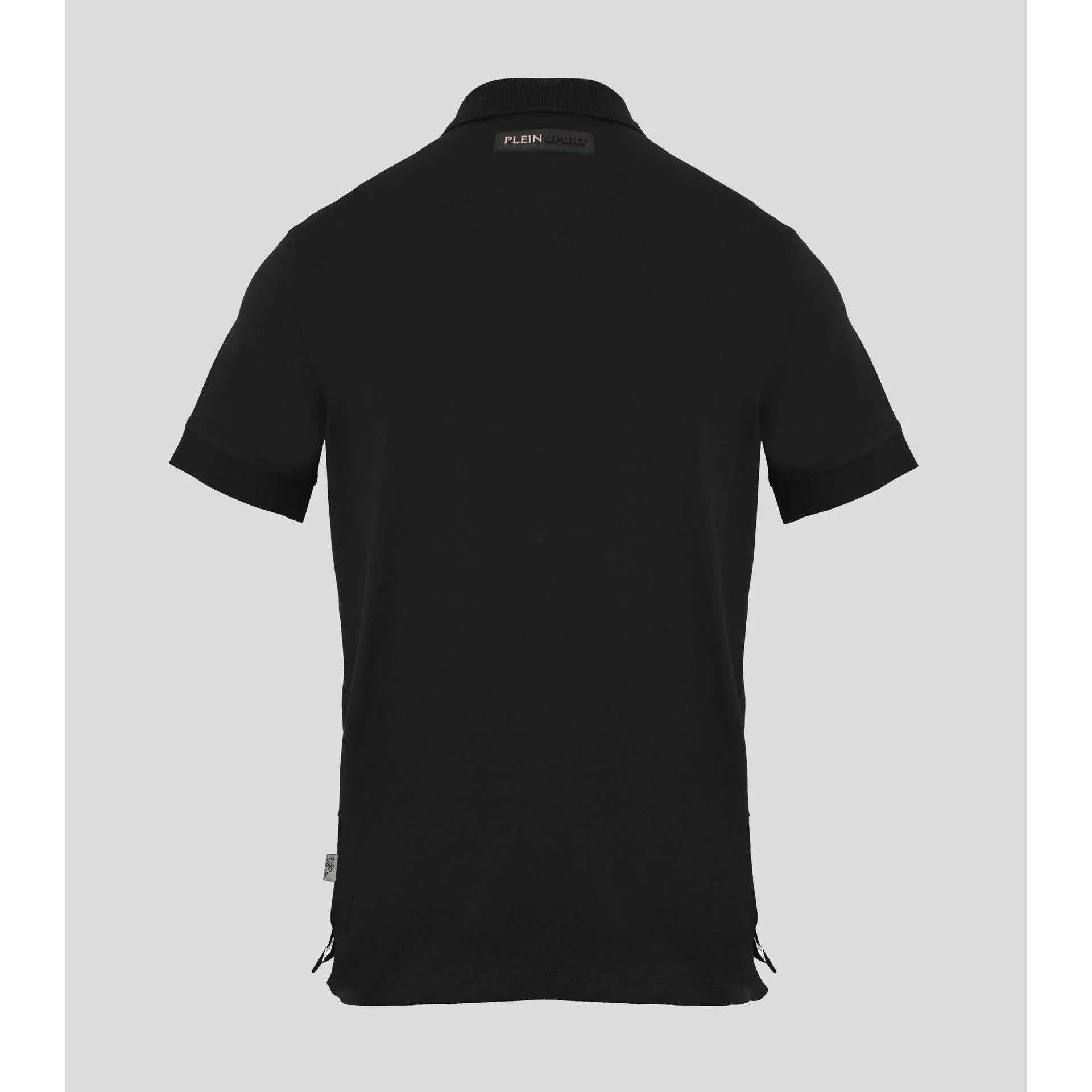 Plein Sport Men Short Sleeves Polo Shirt – Stretchable - Black -Guocali