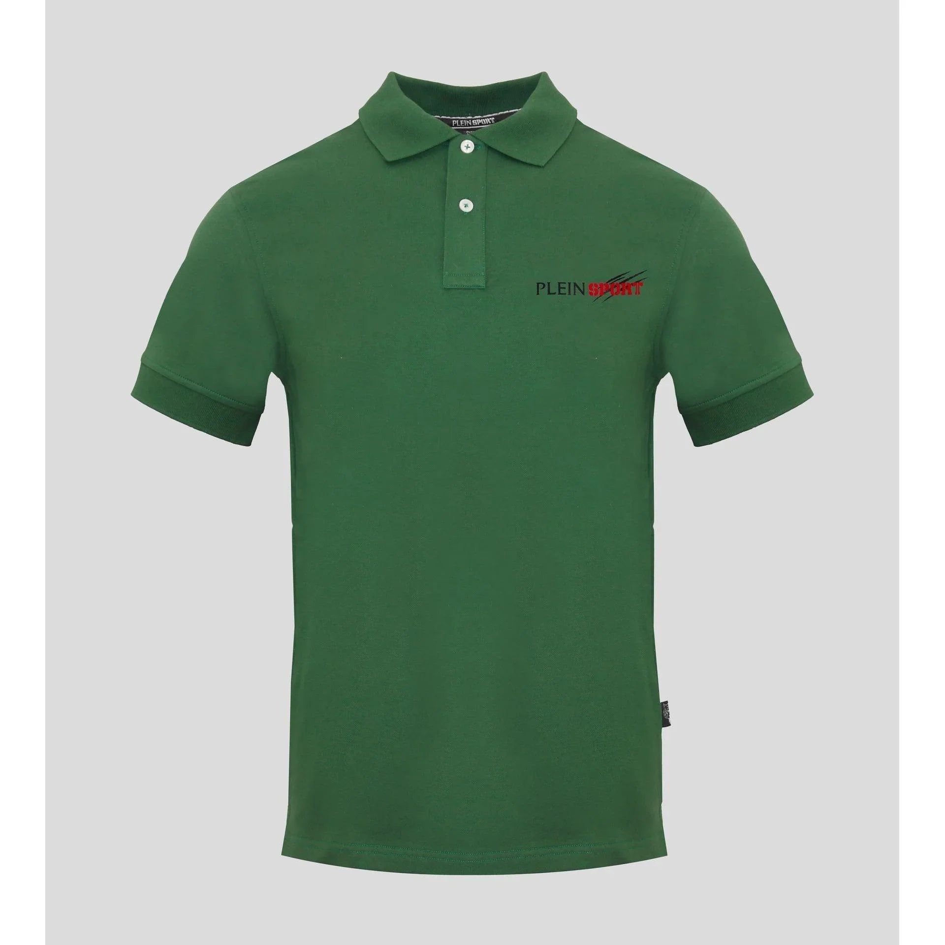Plein Sport Men Short Sleeves Polo Shirt – Stretchable - Green -Guocali