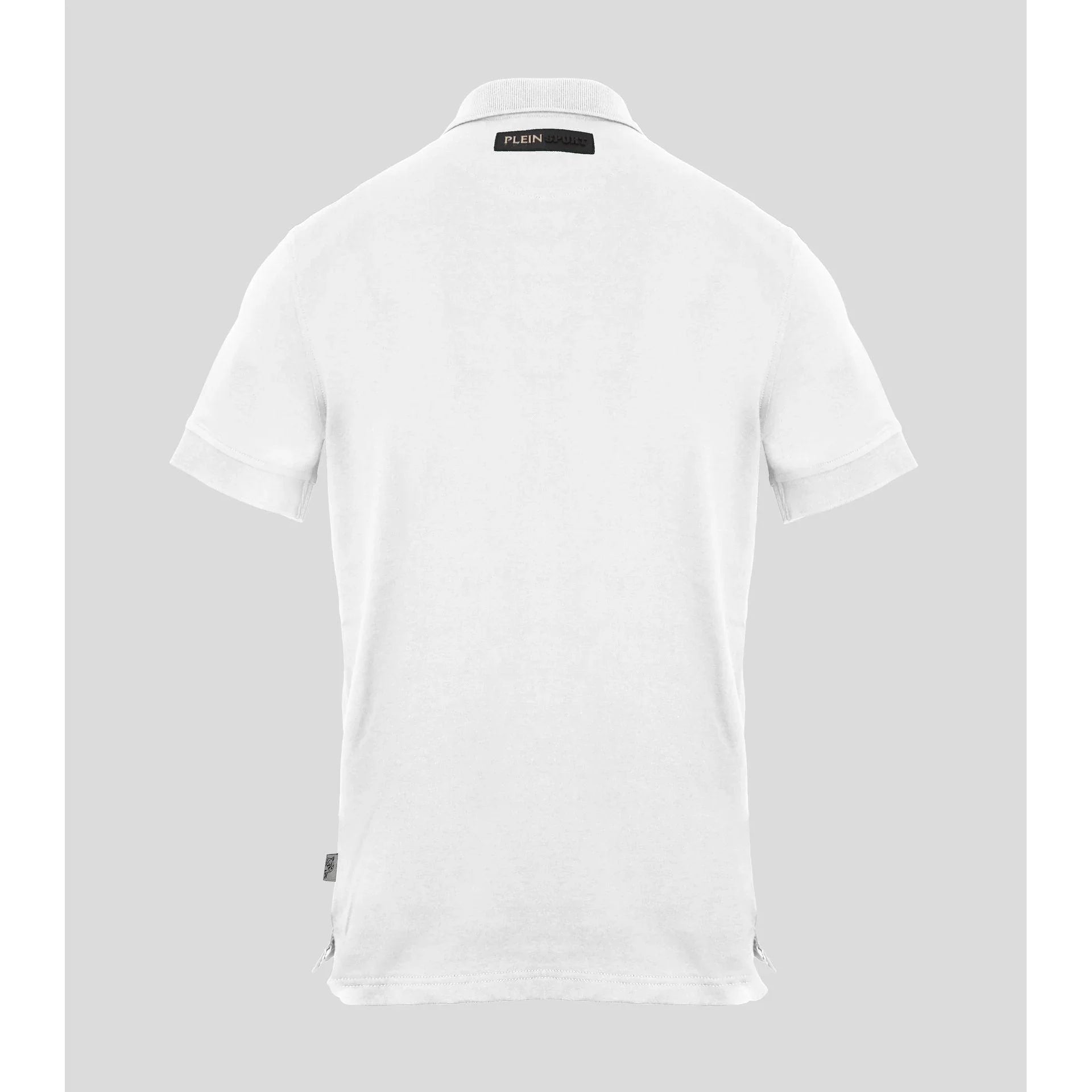 Plein Sport Men Short Sleeves Polo Shirt – Stretchable - White -Guocali