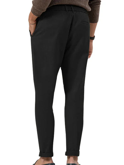 Professional Men Trousers – Mid Rise Drawstring -Guocali