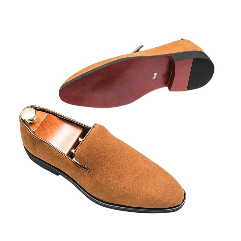 Men Casual Slipper Dress Loafers - Slip-On Formal Dress Shoes