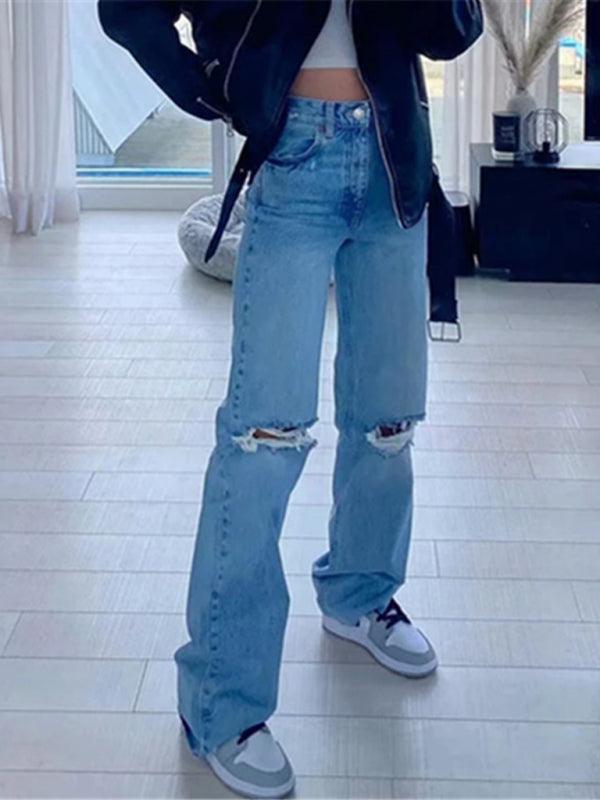 Edgy Women Jeans – High Raw Hem