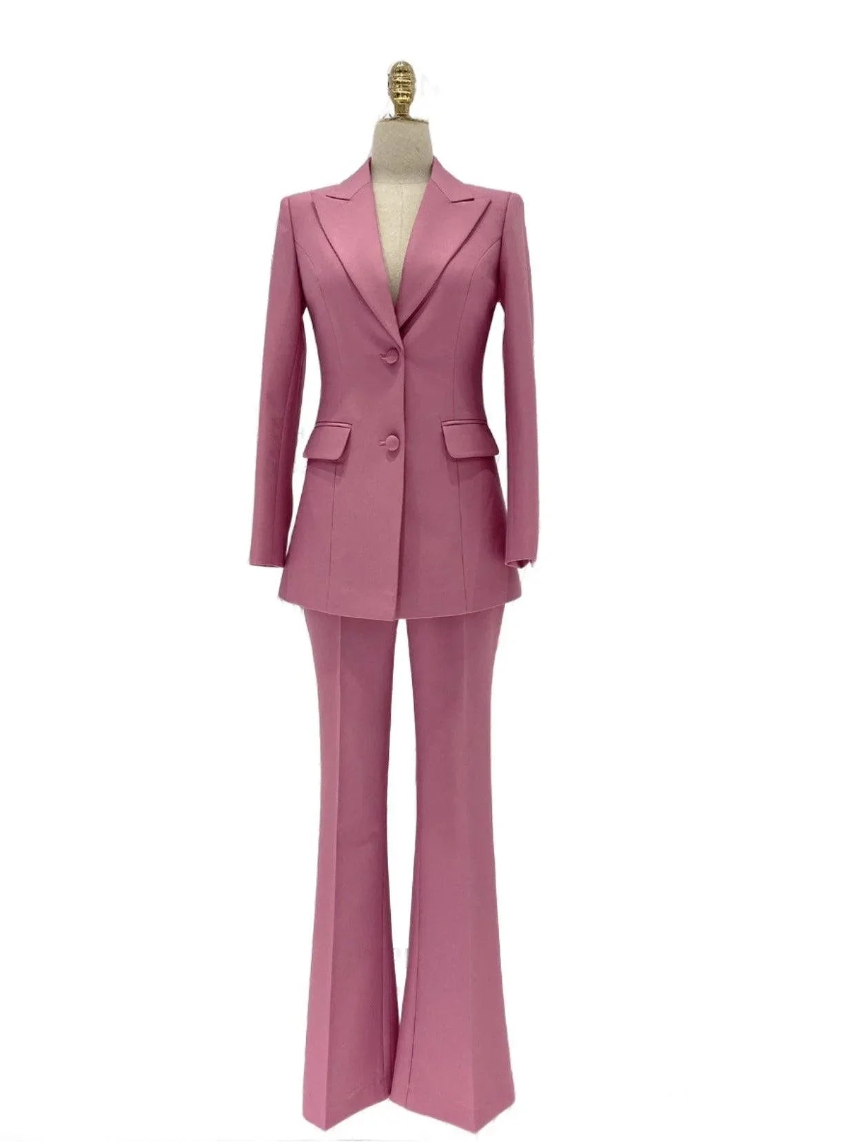 Rose Two Piece Pant Suit - Women Slim Fit Trouser Suit -Guocali