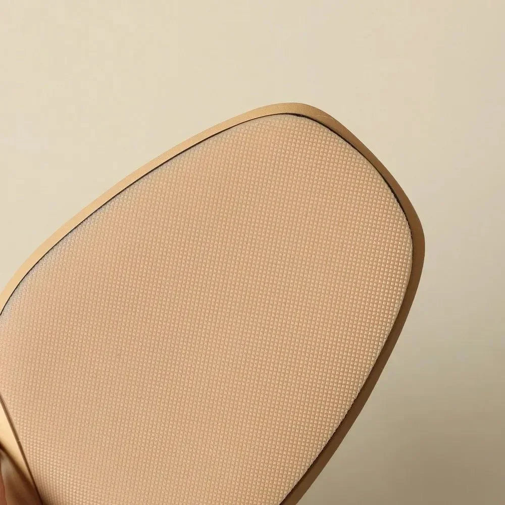 Sandals Women Sandals Leather Flower High Heels -Guocali