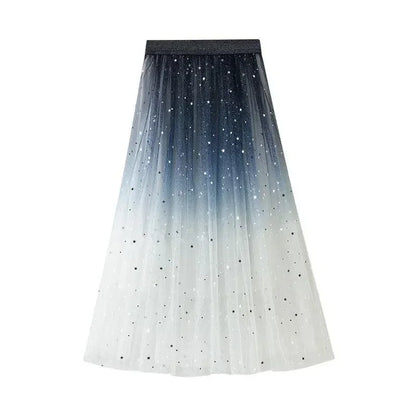 Sequin Skirt Gradient Guocali -Guocali