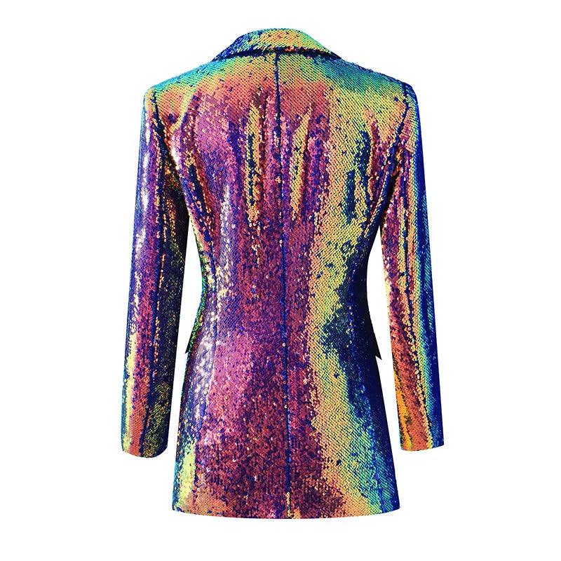 Sequins Women Blazer - Party Blazer - Women Blazer - Guocali