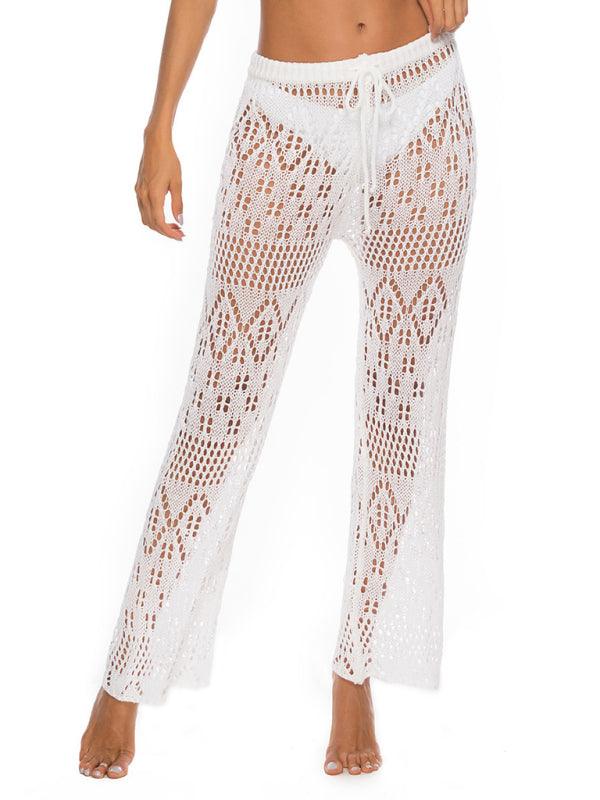 Sexy Hollow Knitted Beach Pants - Beach Pants - Guocali