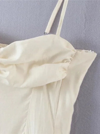 Sexy Pleated Skirt Strapless Dress -Guocali