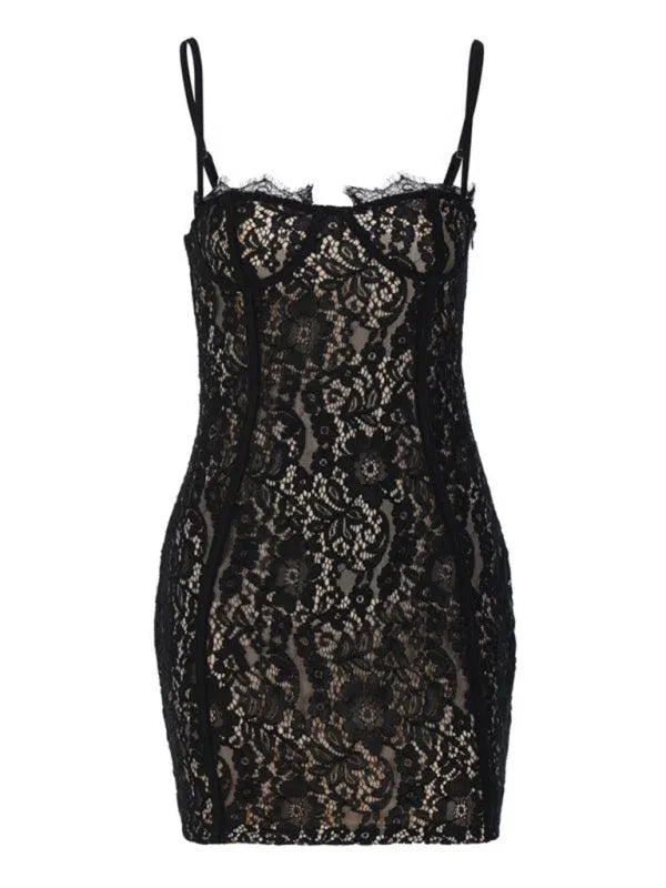 Sexy Slim Backpack Hips Suspender Dress -Guocali