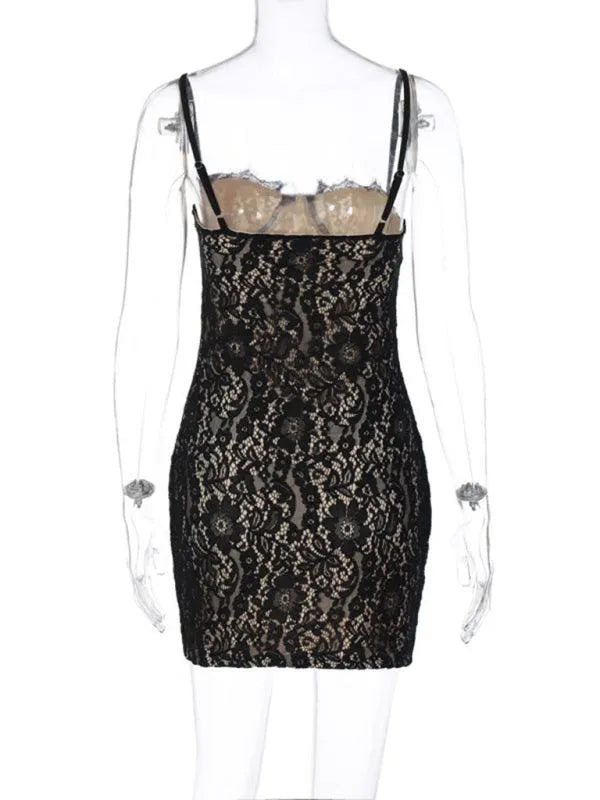 Sexy Slim Backpack Hips Suspender Dress -Guocali
