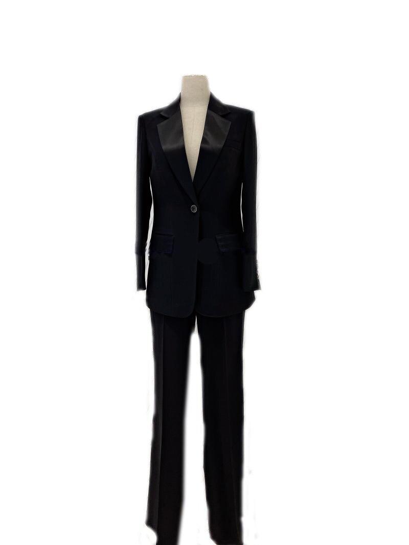 Silk Satin Wedding Pantsuit - Women Trouser Suits - Trouser Suit - Pantsuit - Guocali