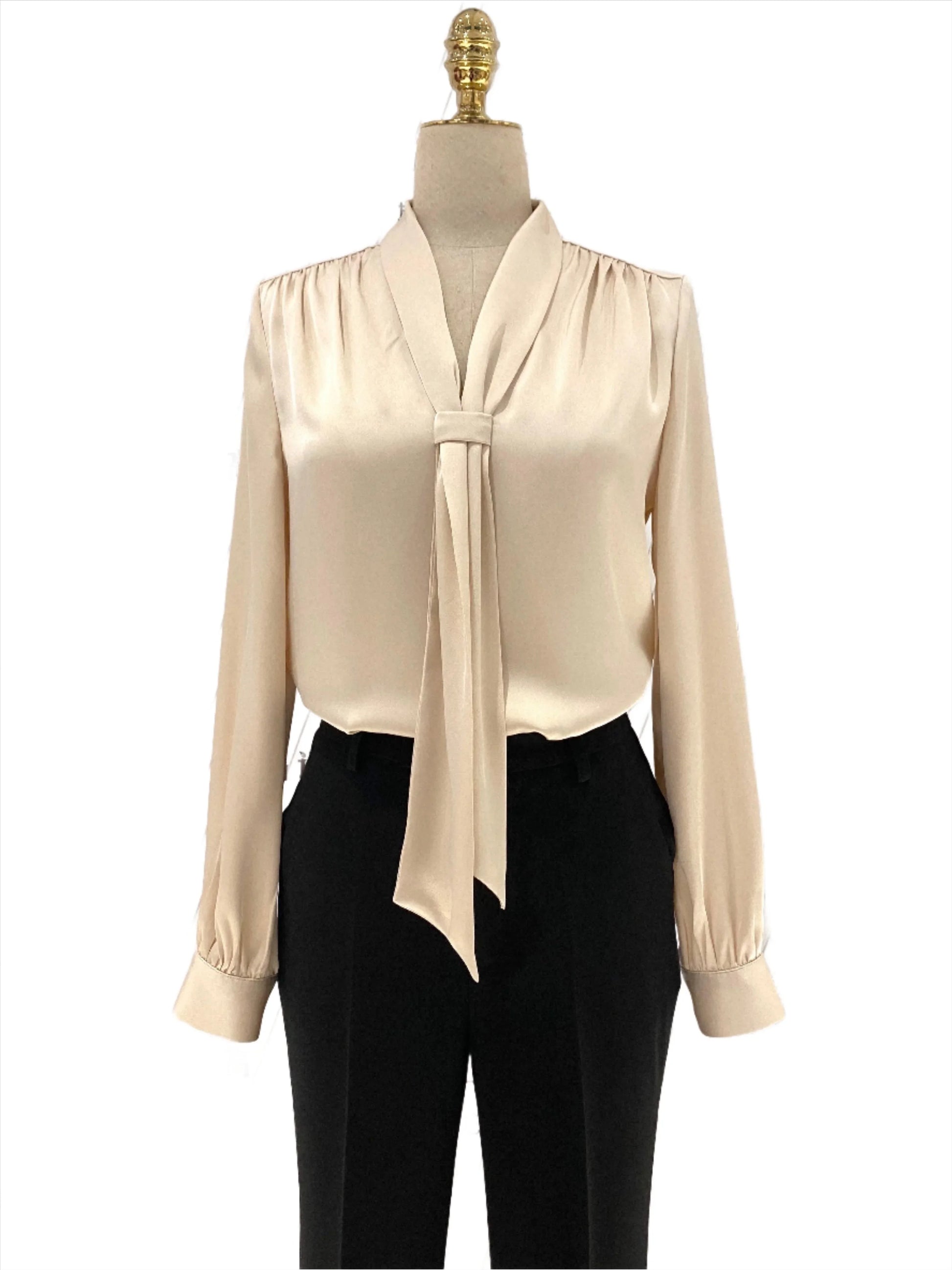 Silk Satin Women Blouse -Guocali