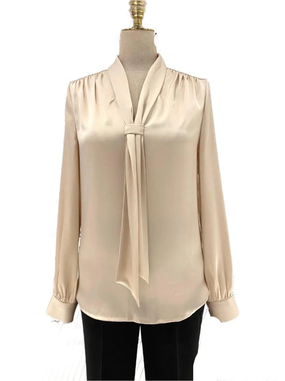 Silk Satin Women Blouse -Guocali