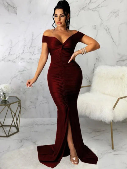 Skinny Bodycon Evening Dress -Guocali