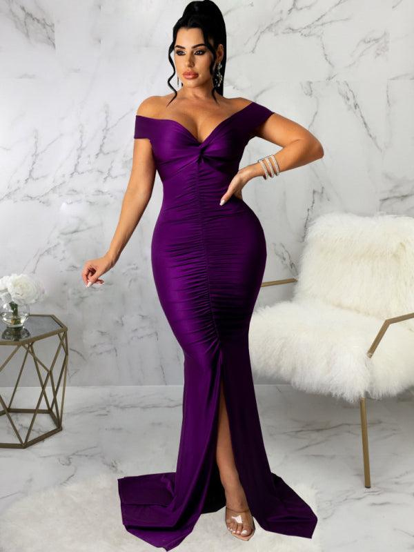 Skinny Bodycon Evening Dress - Dresses - Guocali