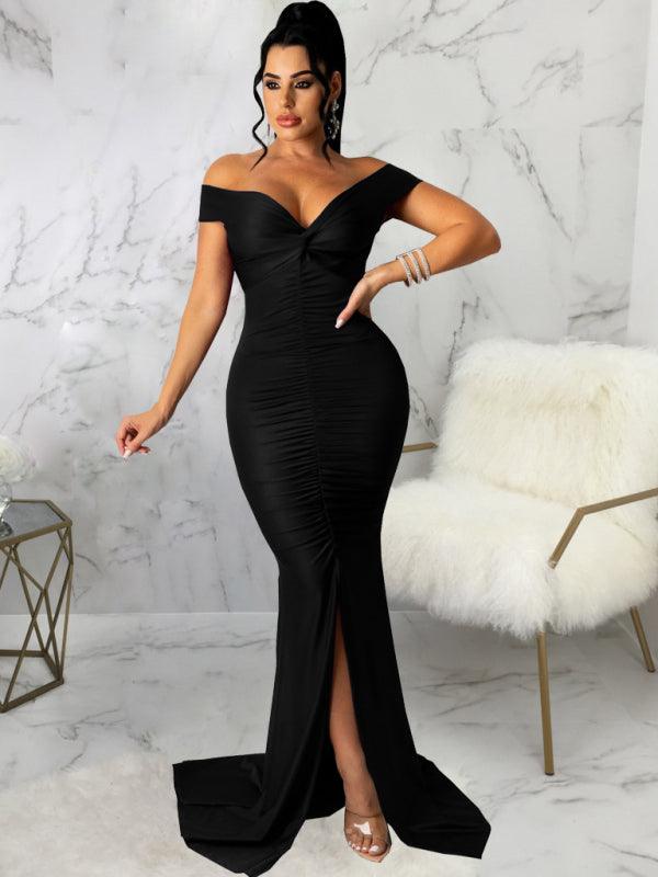 Skinny Bodycon Evening Dress - Dresses - Guocali