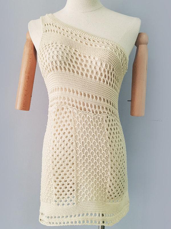 Sleeveless Hip-covering Knitted Summer Dress - Dresses - Guocali