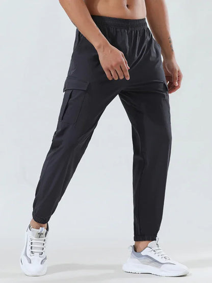 Sporty Men Cargo Pants – Mid Rise Quick-Drying -Guocali