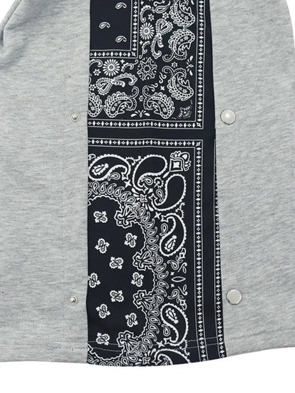 Sporty Men's Wide Leg Pants – Mid Rise Button Finish -Guocali