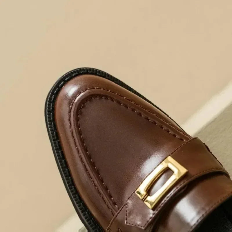 Stylish Low-Heeled Women Loafers -Guocali