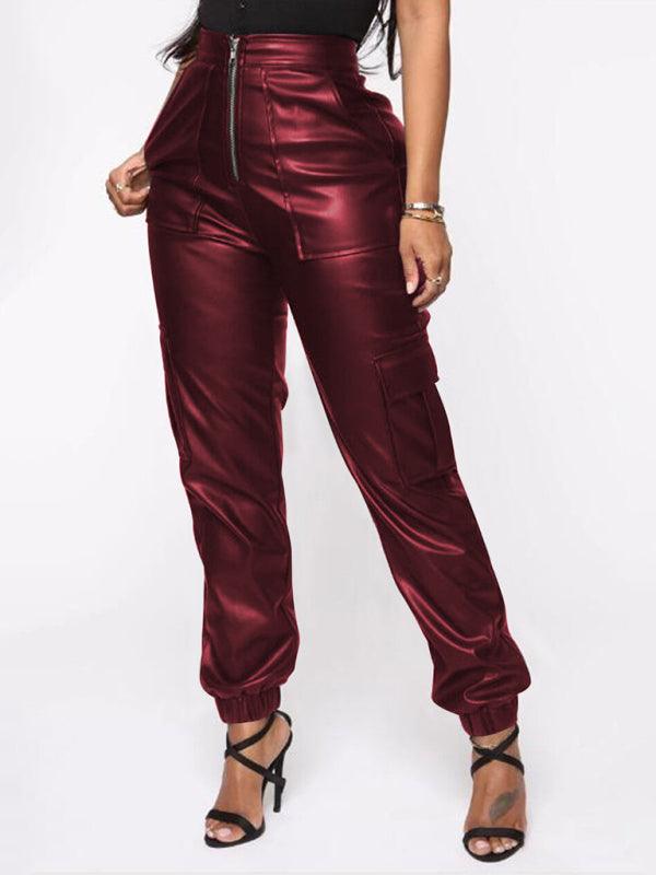 Chic Women's Cargo Pants – High-Waist Stretchable Fit