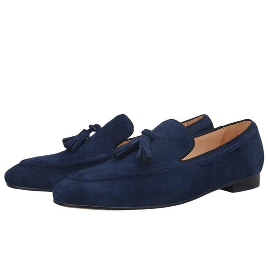 Suede Tassel Men Loafers - Loafer Shoes - Guocali