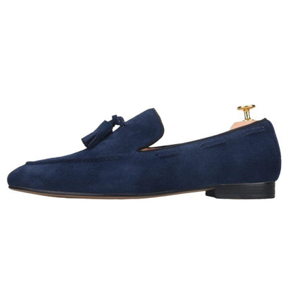 Suede Tassel Men Loafers - Loafer Shoes - Guocali