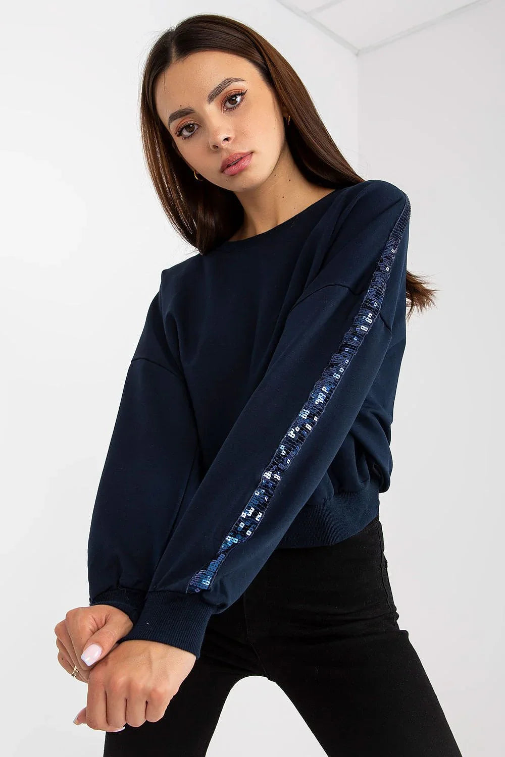 Women's Sweatshirt - Crew-neck With Regular Fit