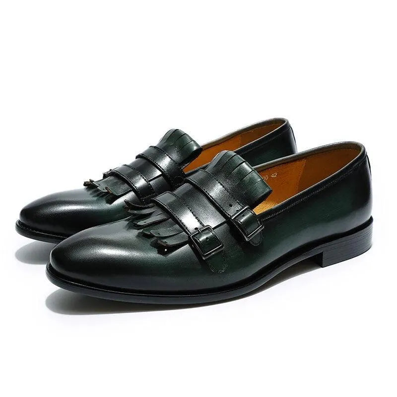 Tassel Monk Strap Loafers - Loafer Shoes - Guocali