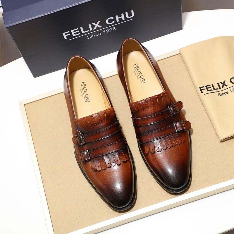 Tassel Monk Strap Loafers - Men Shoes - Loafer Shoes - Guocali