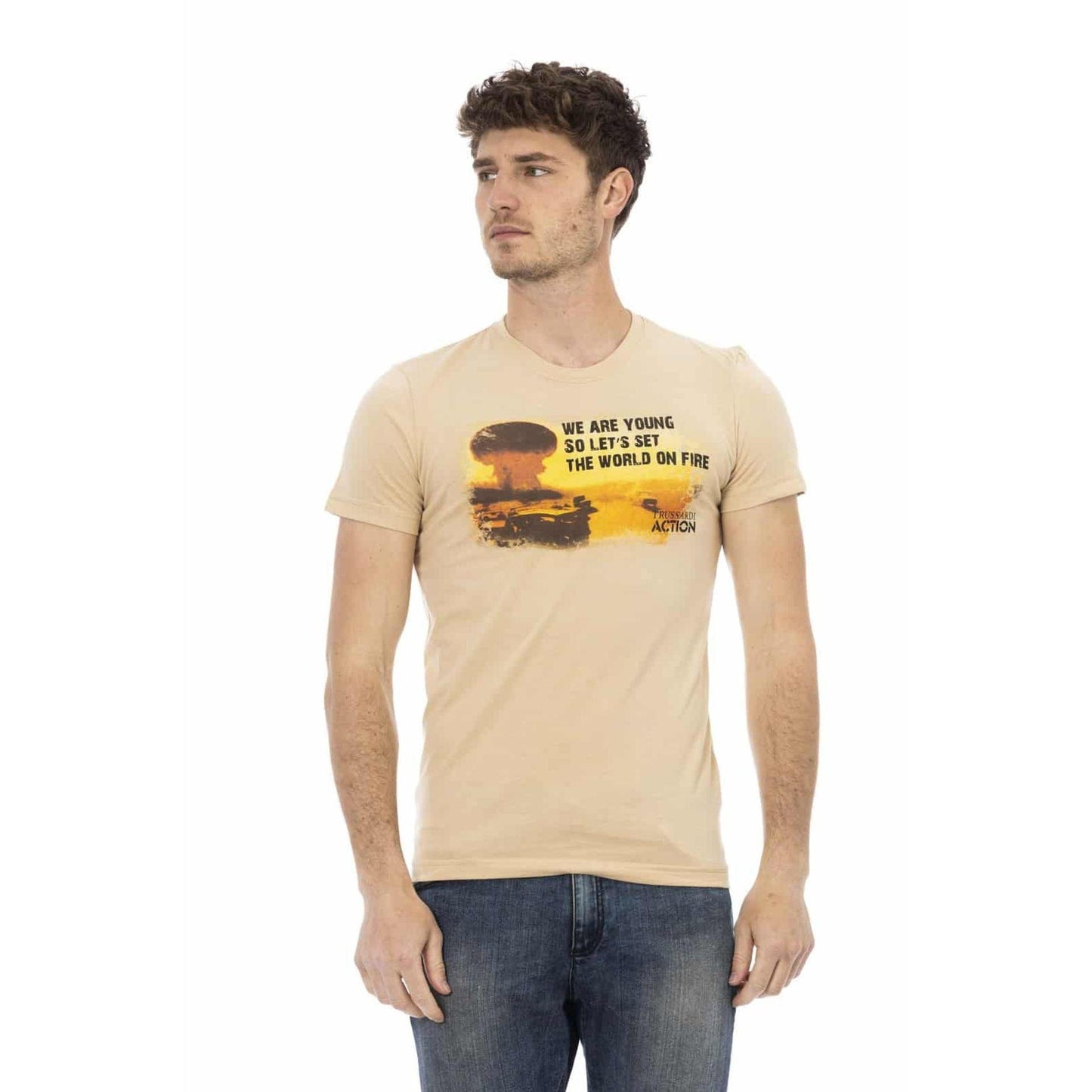 Trussardi Action Men T-shirts - Brown Brand T-shirts - T-Shirt - Guocali