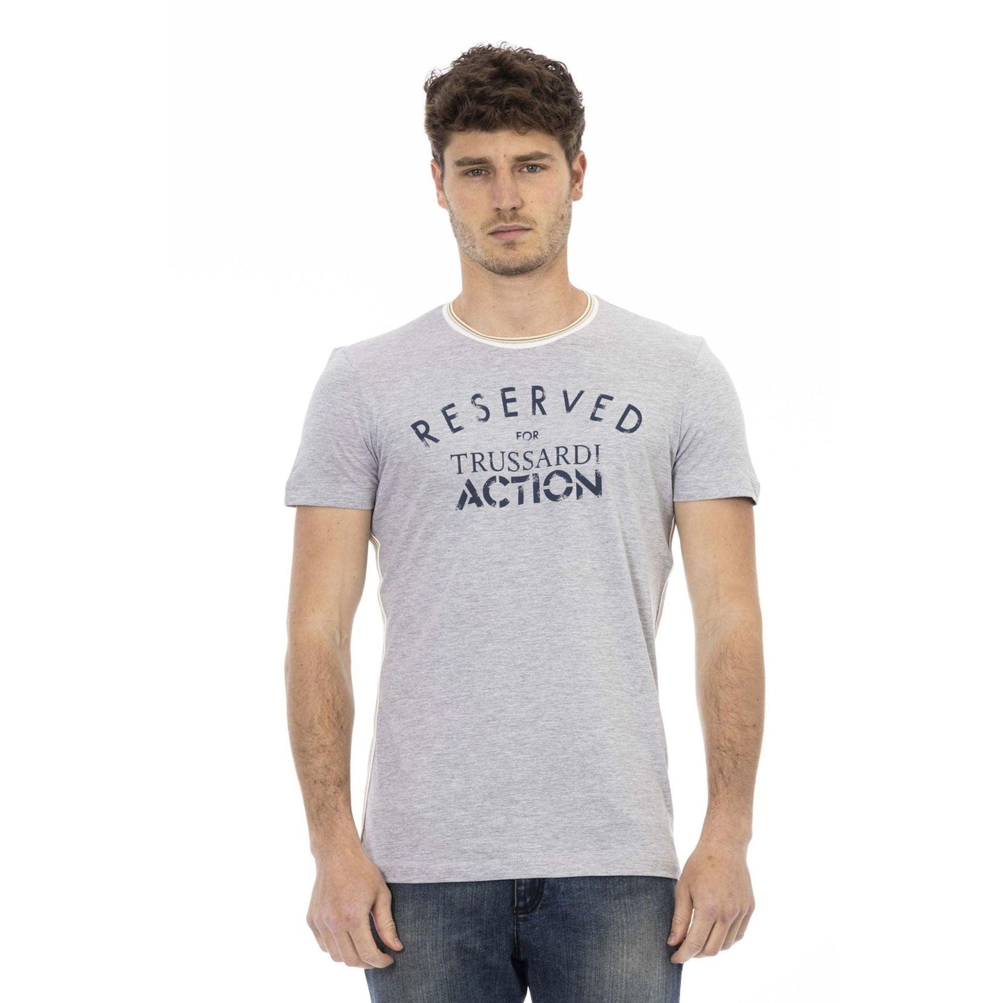 Trussardi Action Men T-shirts - Grey Brand T-shirts - T-Shirt - Guocali