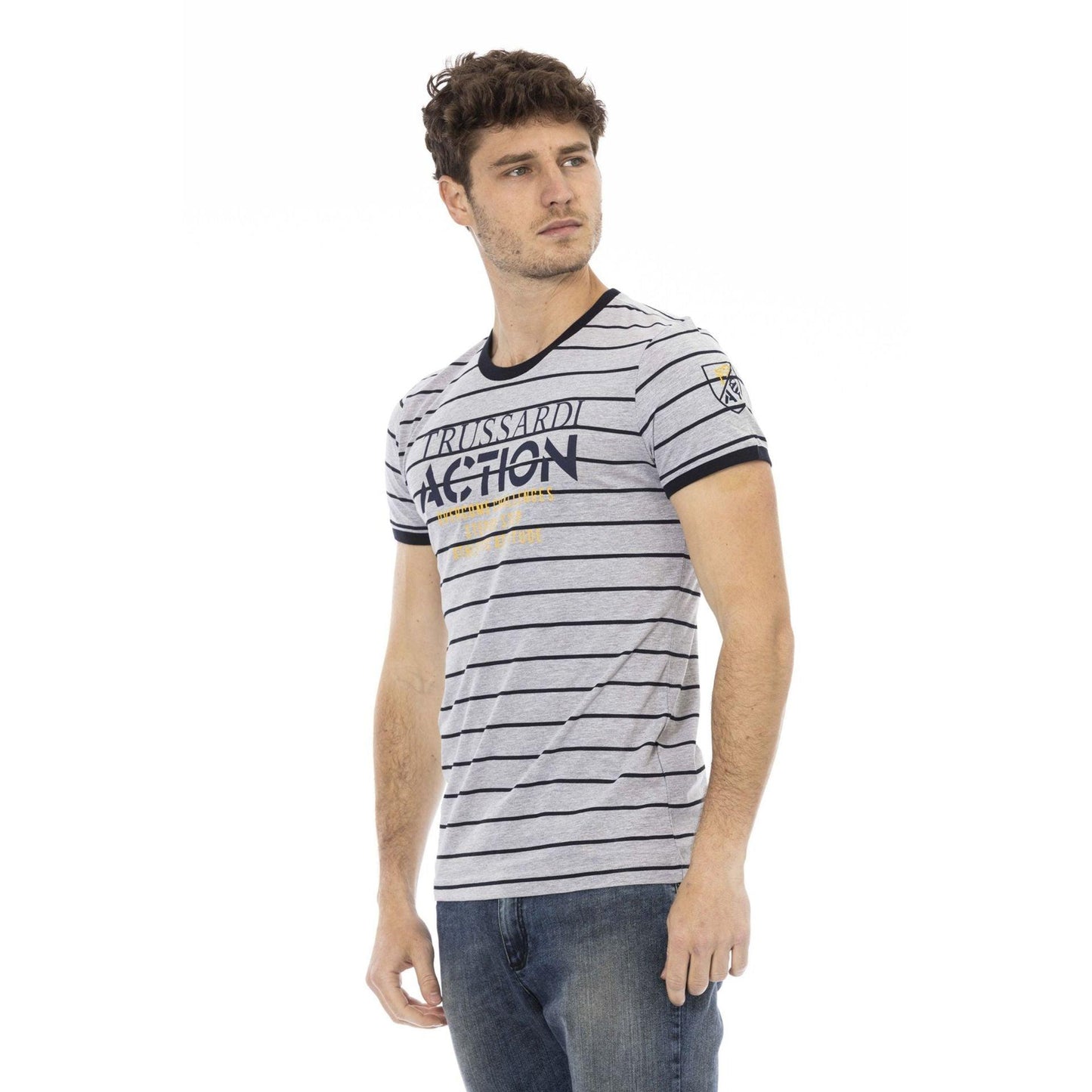 Trussardi Action Men T-shirts - Grey Brand T-shirts - T-Shirt - Guocali