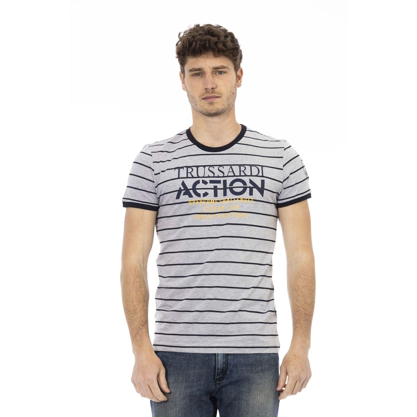 Trussardi Action Men T-shirts - Grey Brand T-shirts - T-Shirt - Guocali