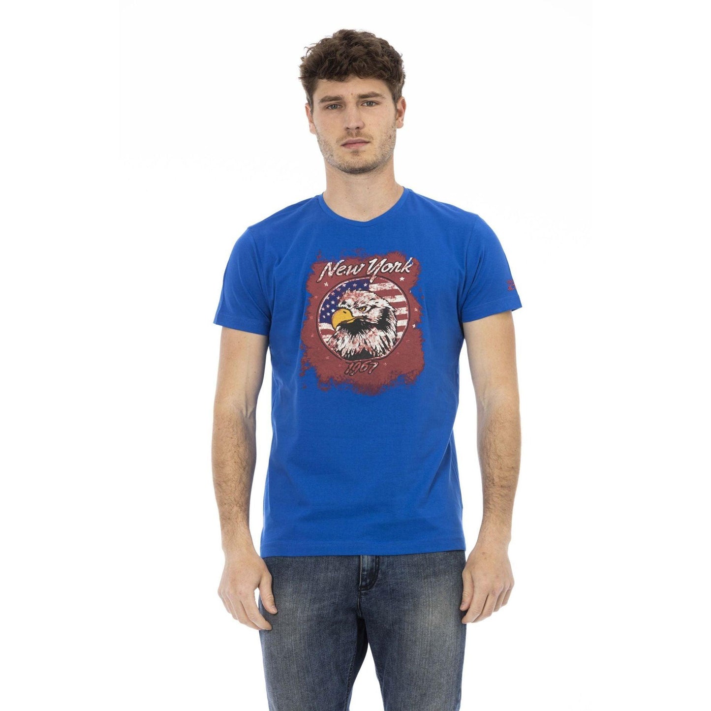 Trussardi Action Men T-shirts - Navy Blue Brand T-shirts - T-Shirt - Guocali