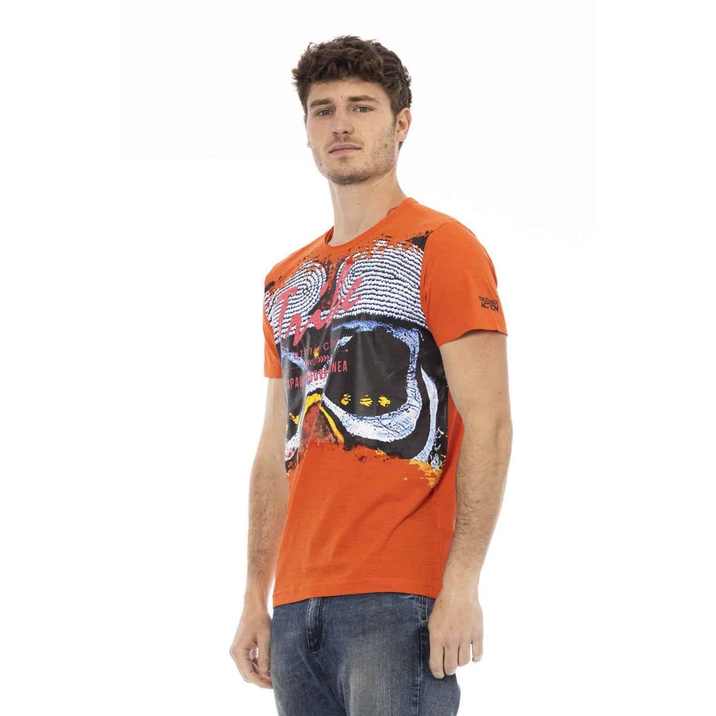 Trussardi Action Men T-shirts - Orange Brand T-shirts - T-Shirt - Guocali