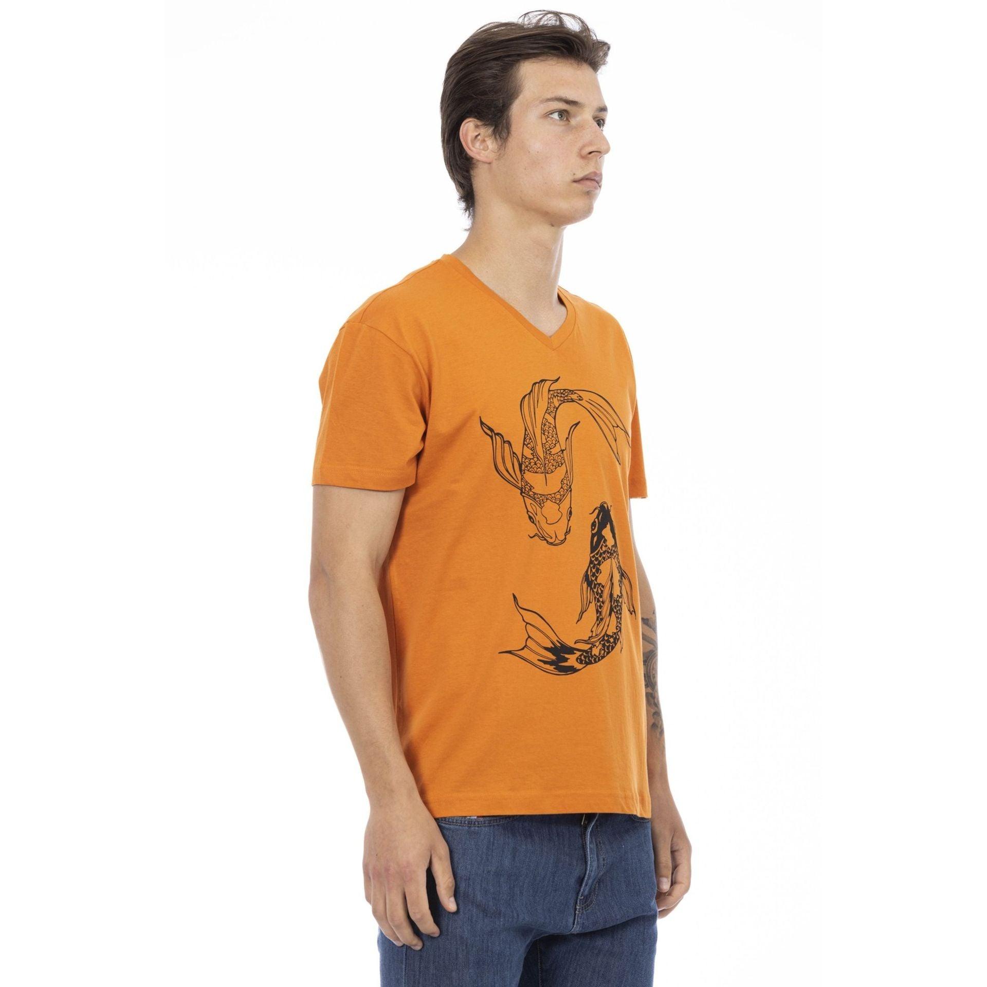 Trussardi Action Men T-shirts - Orange Brand T-shirts - T-Shirt - Guocali