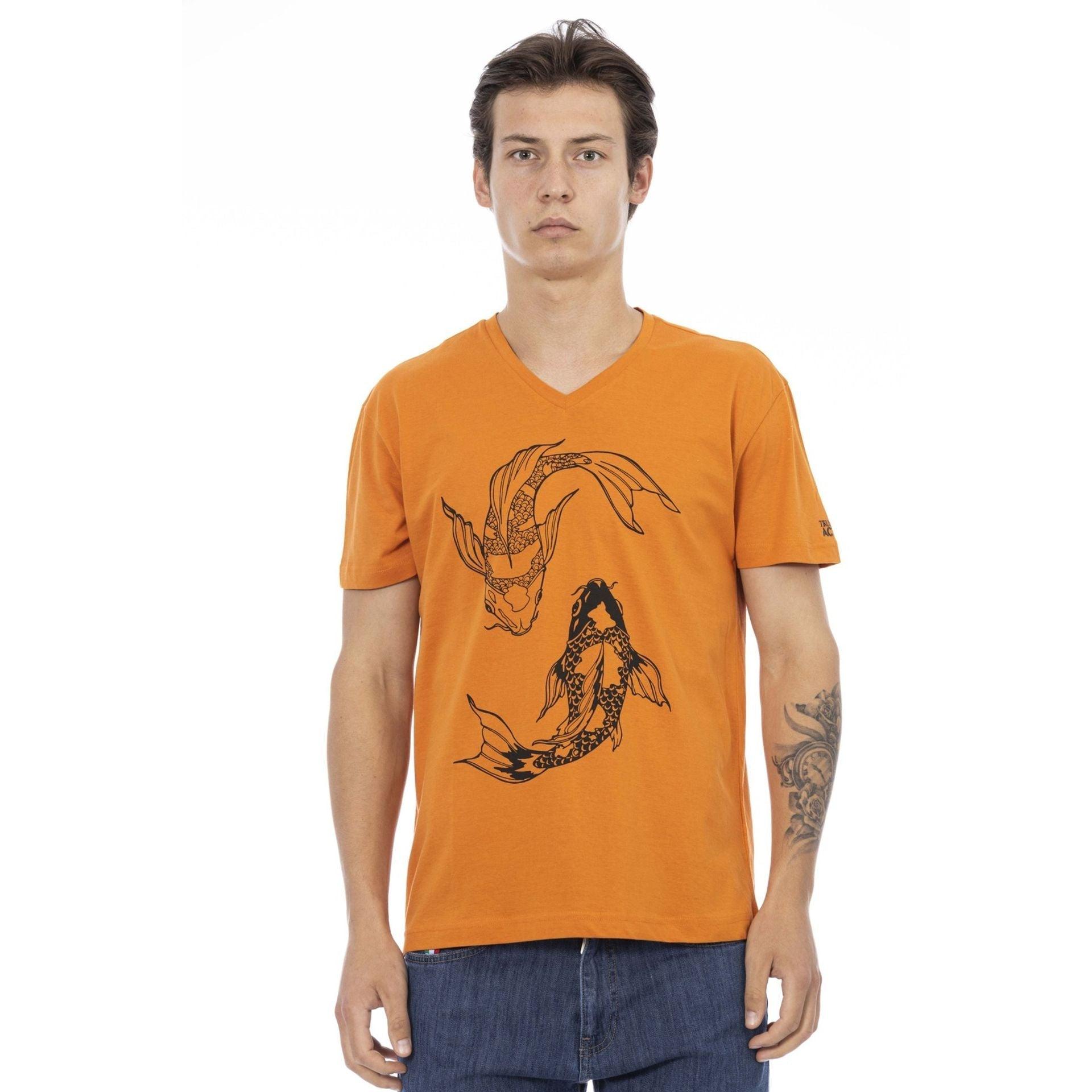 Trussardi Action Men T-shirts - Orange Brand T-shirts - T-Shirt - Guocali