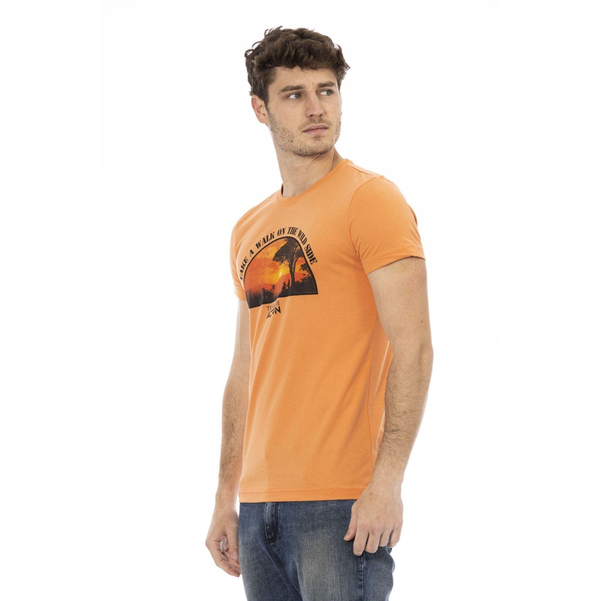 Trussardi Action Men T-shirts - Orange Brand T-shirts - T-Shirt - Guocali