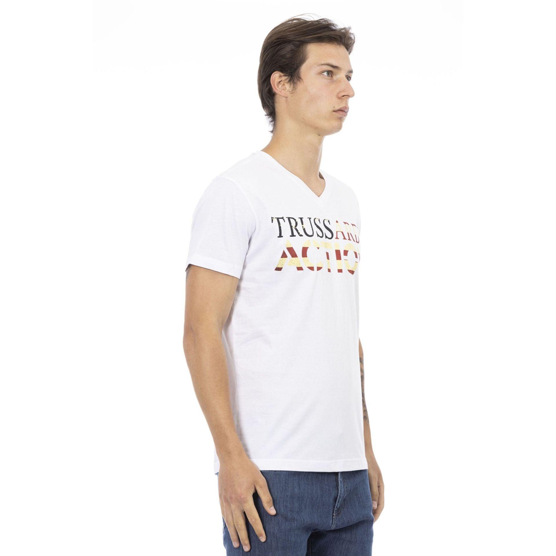 Trussardi Action Men T-shirts - White Brand T-shirts - T-Shirt - Guocali